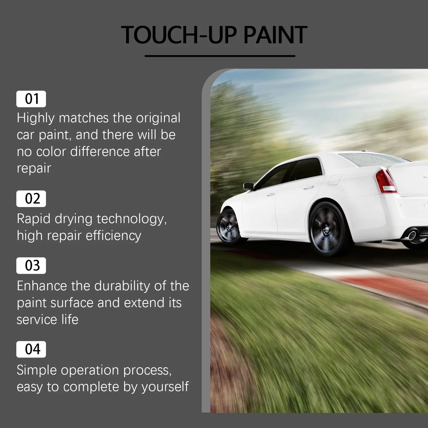 1/2/3PCS Pearl White Car Special 1/2/3PCS Car Self Brushing Paint Scra