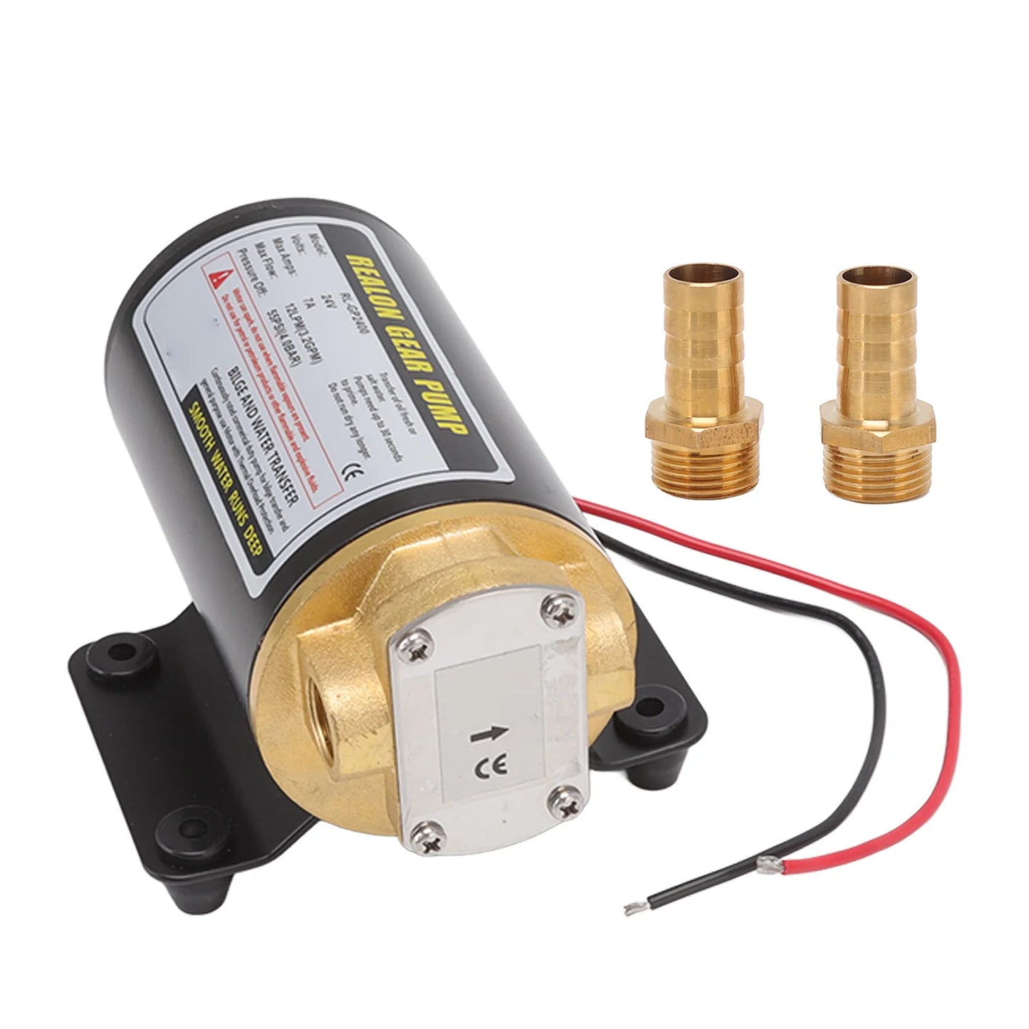 Diesel S Gear Pump Electric Gear Oil Pump Thermal  Motor Pump Oil Transfer Pump with Brass Connector for Diesel Engine