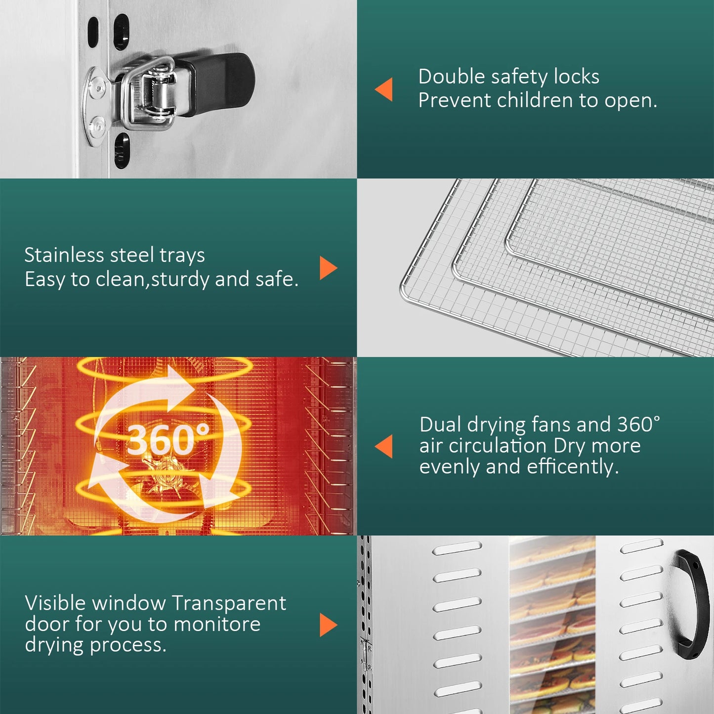 Commercial 20-Tray Food Dehydrator