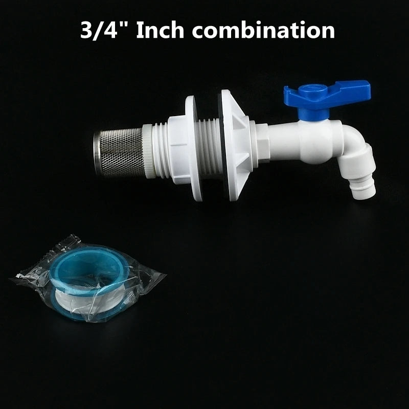 1~8PCS 1/2, 3/4, 1 Inch UPVC Double Female Thread Water Tank Joints Garden Irrigation Accessories Fish Tank Connector