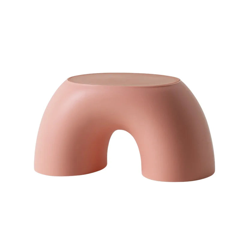 K-star Rainbow Stool Simple Lightweight Circular Small Stool Home Rounded Children's Stool Anti Slip Shoe Changing Stool 2024