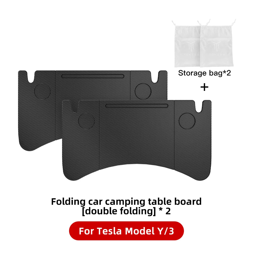 YZ For Tesla Model 3 Highlan Modle Y X S 2018-2024 Steering Wheel Laptop Tray Travel Desk Portable Office Table Car Accessories