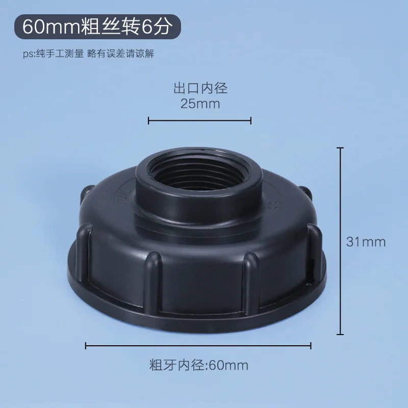 High quality IBC Water Tank Adapter 2'' to 2" Water Connector Fuel Bucket Valve Tank Garden Hose Pipe Fittings
