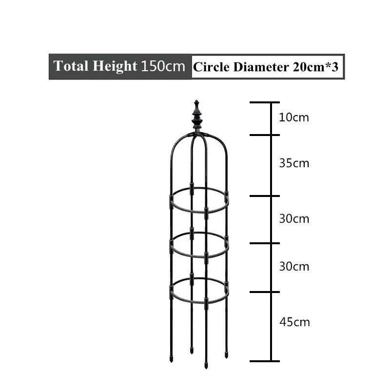 Plant Climbing Supporter Climbing Plant Support Frame Outdoor Flower Vines Pot Stand Garden Climbing Frame Indoor Floral Decor