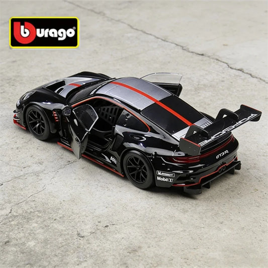 Bburago 1:24 Porsche 911 GT3 R Alloy Sports Car Model Diecast Metal Toy Track Racing Car Vehicle Model High Simulation Kids Gift