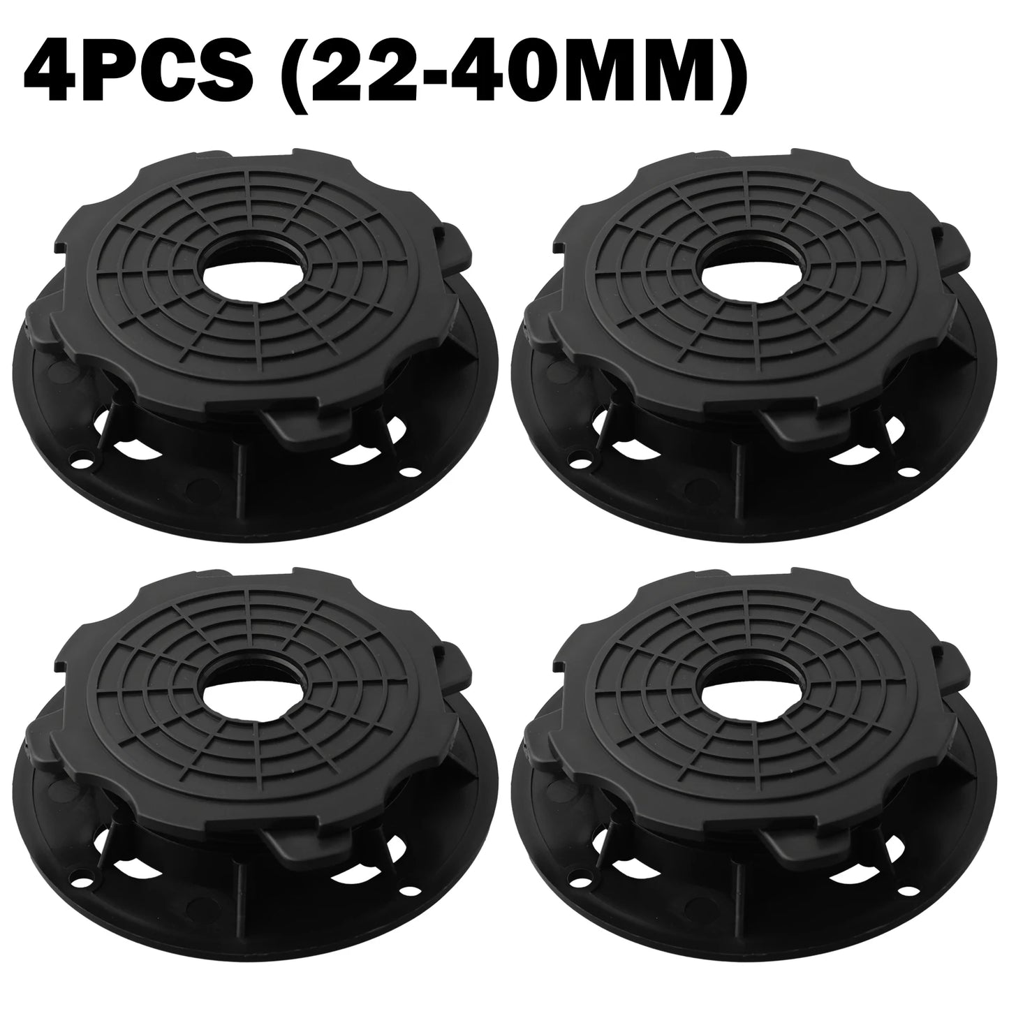 4pcs Height-adjustable Floor Balance Support Pedestal Bearing Decking Boards Slab Bearing Terrace Bearing Weatherproof Tools