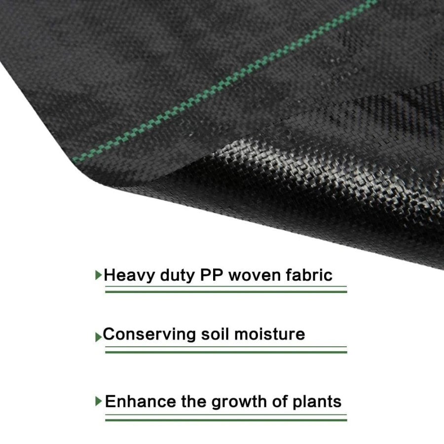 10M/20M PE Agricultural Anti Grass Cloth Farm-oriented Weed Barrier Mat Plastic Mulch Thicker Orchard Garden Weed Control Fabric