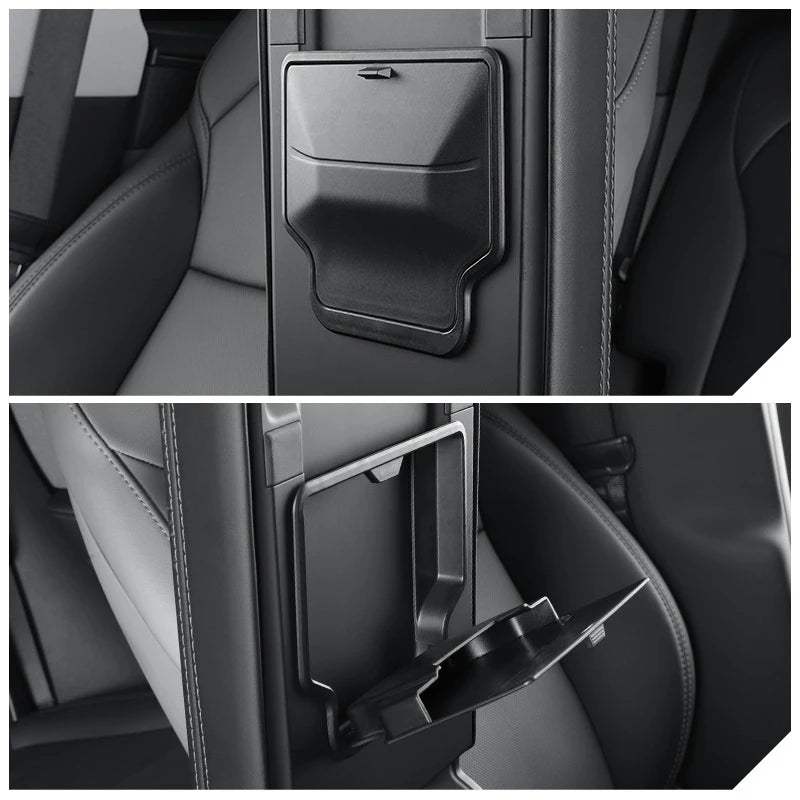Car Armrest Hidden Storage Box For Tesla Model Y Juniper 2025 Model 3 Highland 2024-UP ABS Organizer Tray Interior Accessories