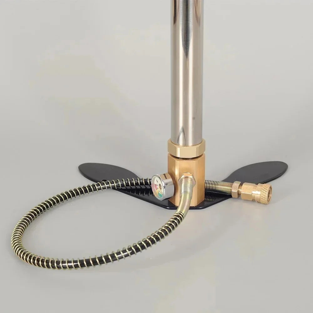 (Gift Oil Water Separator) Mini Air Compressor High Pressure 3 Stage PCP Car Hand Operated Air Pump Hunting 300bar 30mpa 4500psi