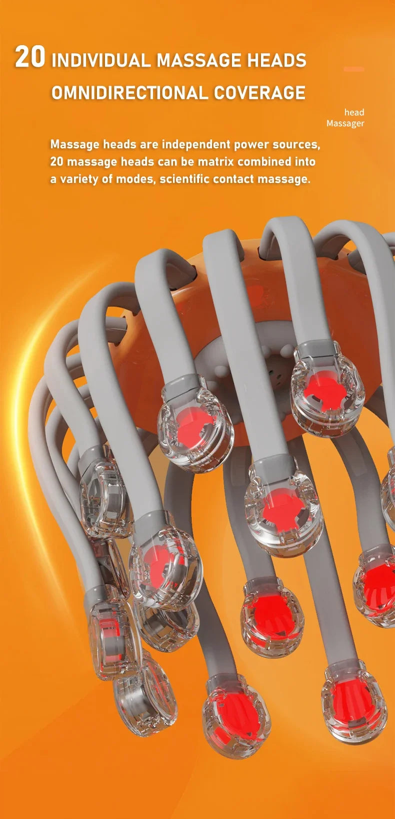 20-Head Octopus Scalp Massager