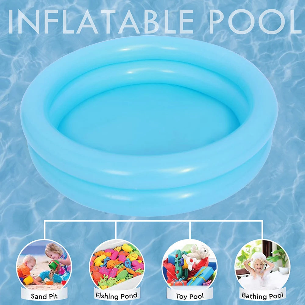 1-6PCS Baby Inflatable Swimming Pool Toddlers Round Blow Up Bathtub Children PVC Ball Pool Indoor Outdoor Swimming Accessories