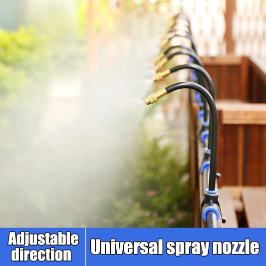 DIY 5-30M Free Bending Universal Spray Kit for Backyard Cooling Humidification Sprayer Garden Flowers Plant Watering Irrigation