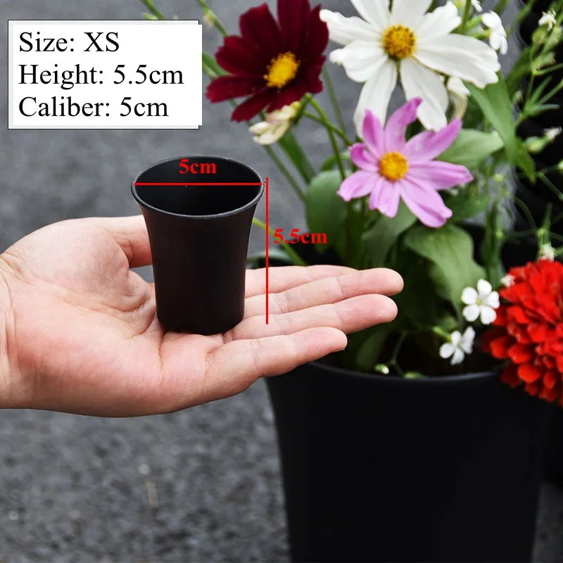 10pcs Thickened Flowerpot High-Waisted Round ,Plant Pot Reusable Succulents Plant Vientiane Basin Home Office Decor Garden Tool