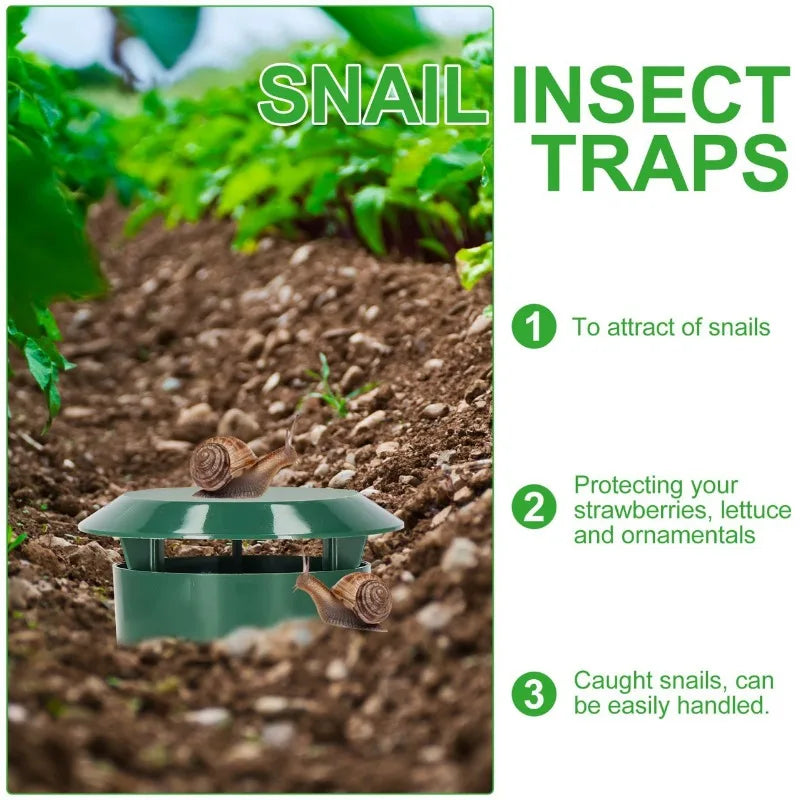 Snail Trap Catcher Garden Slug Cage Reusable Pests Bait Station Tools Reject Pest Repeller Snail Trap Snail Cage Farm Protector