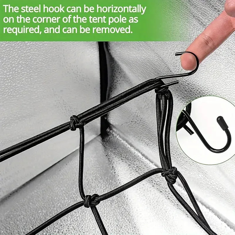 Plant netting for climbing Growing Tent Stretchable Mesh Trellis Net Plant With 4 Hooks For Garden Vegetables Vine Plants
