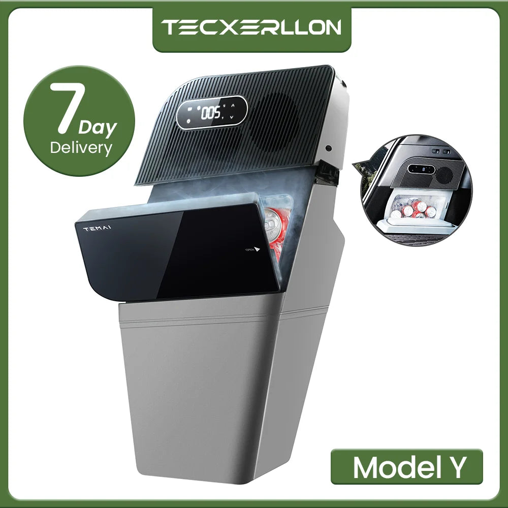 Tesla Model Y (5-Seater) 15L Car Fridge - Compressor Cooling for Road Trips & Camping | AlluCanFind
