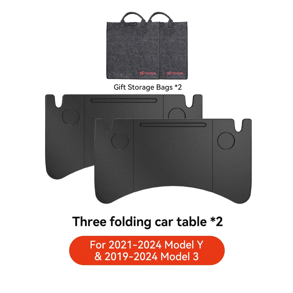 Tesla Model 3 / Y / X / S (2018-2025) Steering Wheel Laptop Tray & Food Desk