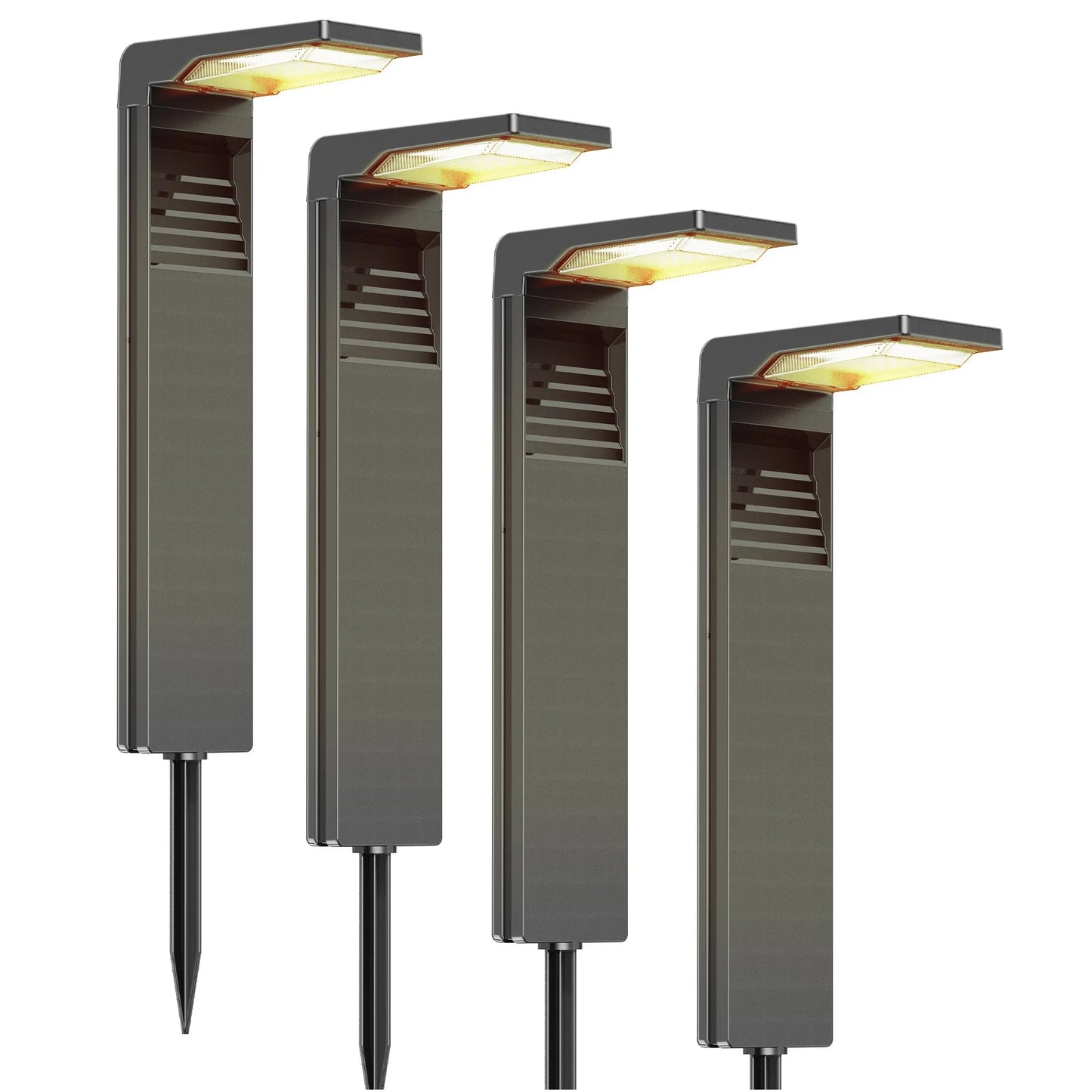 4/6/8/10/12Pcs Solar Garden Light IP64 Waterproof Outdoor LED solar lamps path lights warm white, backyards, gardens, lawn light