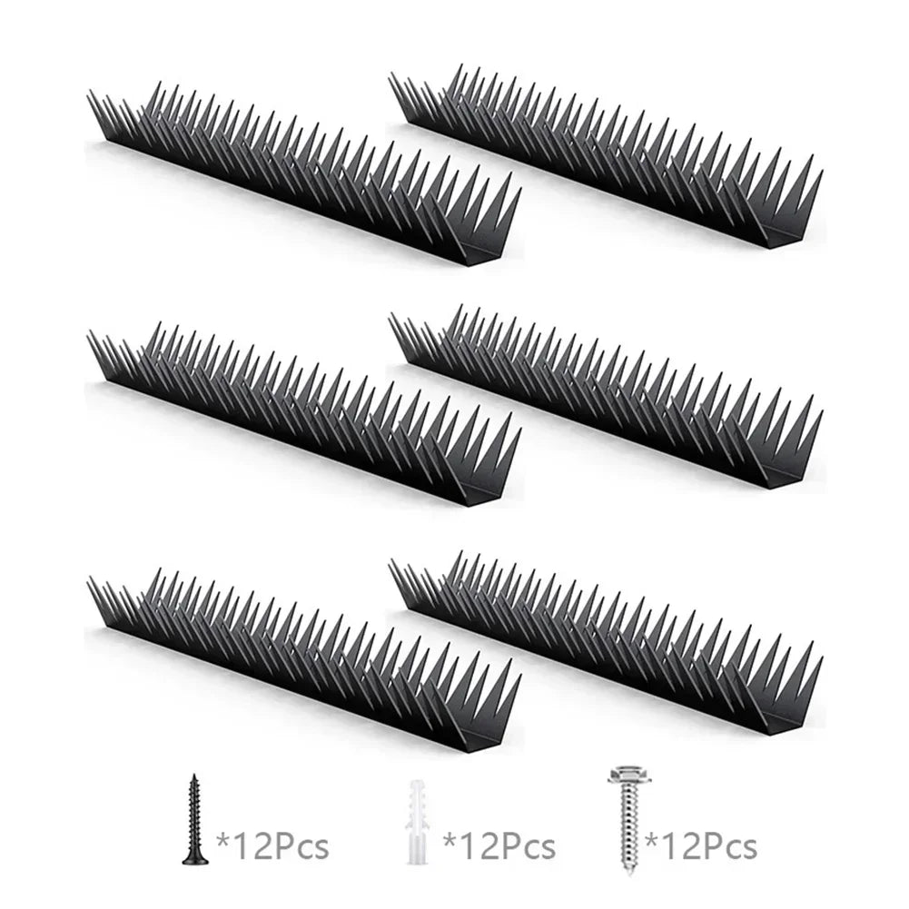 6pcs Anti Climb Fence Spikes Security Garden Fence Protection Metal Fence Spikes Easy Installation Effective Deterrent Accessory