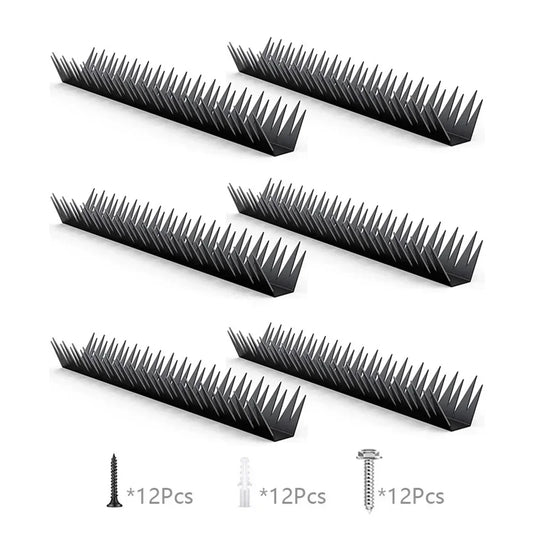 6pcs Anti Climb Fence Spikes Security Garden Fence Protection Metal Fence Spikes Easy Installation Effective Deterrent Accessory