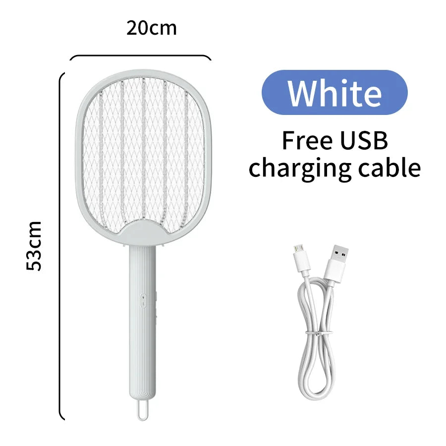 DW1 Home Dormitory Electric Mosquito Swatter Mosquito Killer Lamp 2 in 1 Purple Light Folding USB Rechargeable Insect Killer