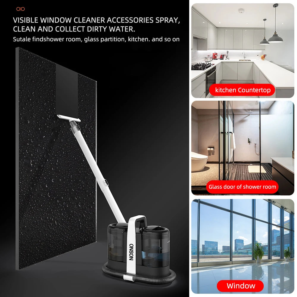 Handheld Carpet Cleaner 600W 15KPa Portable Spot Cleaner for Car Sofa Pet Hair Spray Suction Upholstery Integrated Clean Machine