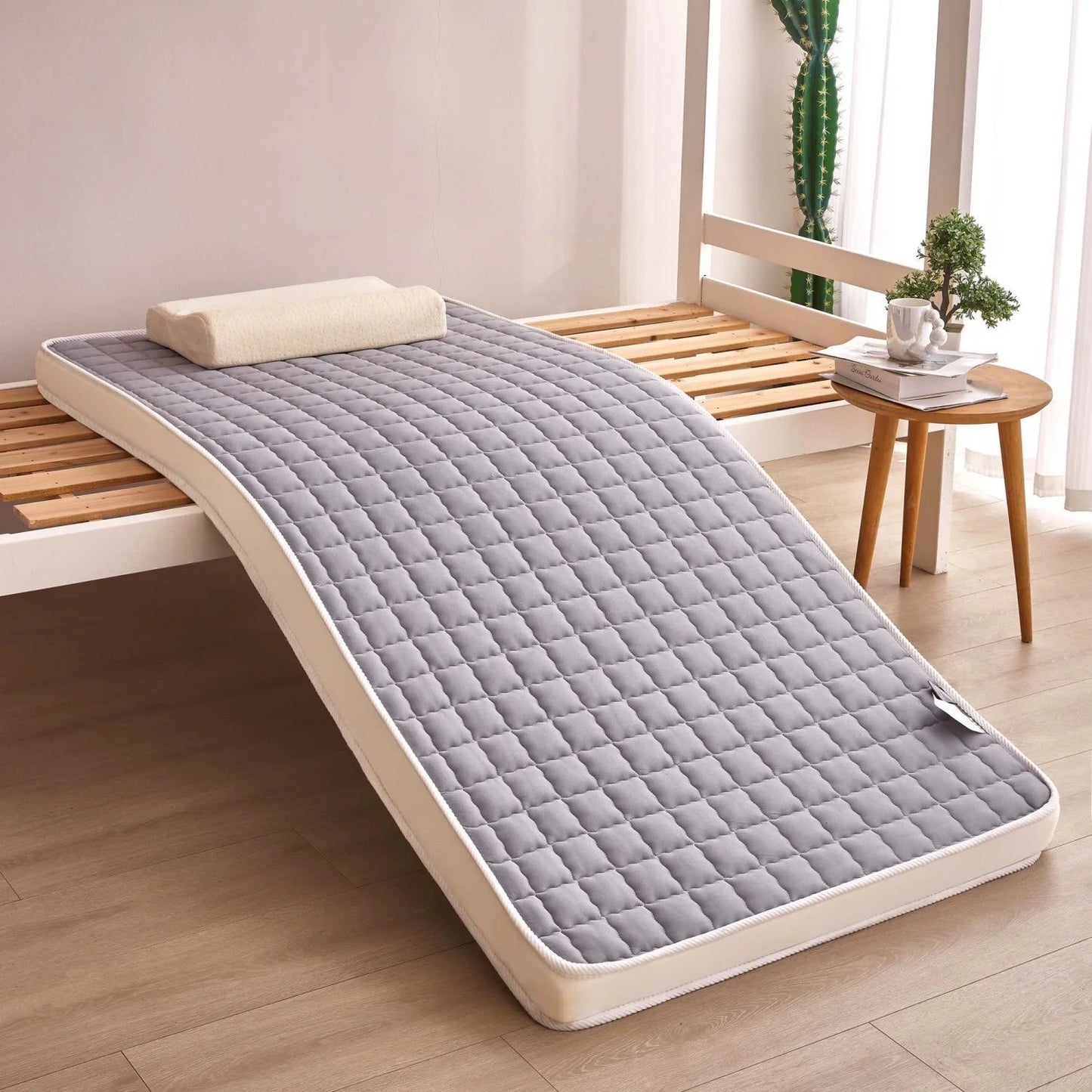 VESCOVO Foam Latex Soft Bed Topper 160*200 Memory Foam Tatami Floor Mat Children Bed Mattress Topper 180*200