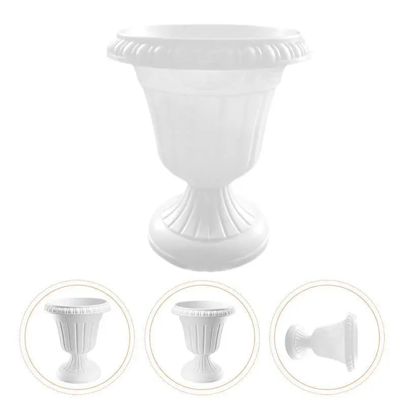 Durable Plastic Roman Column Planter Decorative Flower Pot Balcony Planter Home Decor Planters Garden Supplies Household Flower