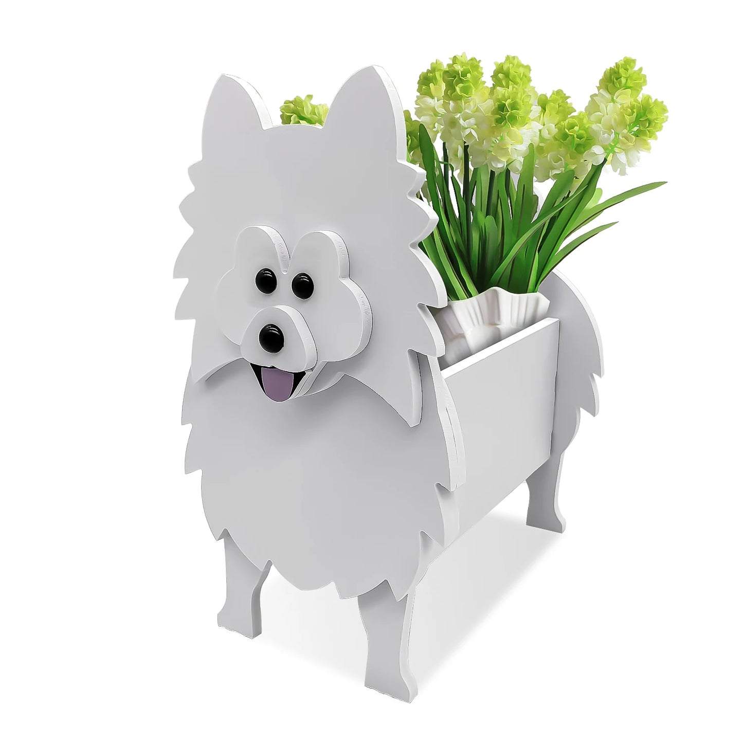 DIY Dog Planter Garden Flower Pot Pomeranian Husky Horse Sheep Elephant Bear Vase Pots Animal PVC FlowerPots Garden Home Decor