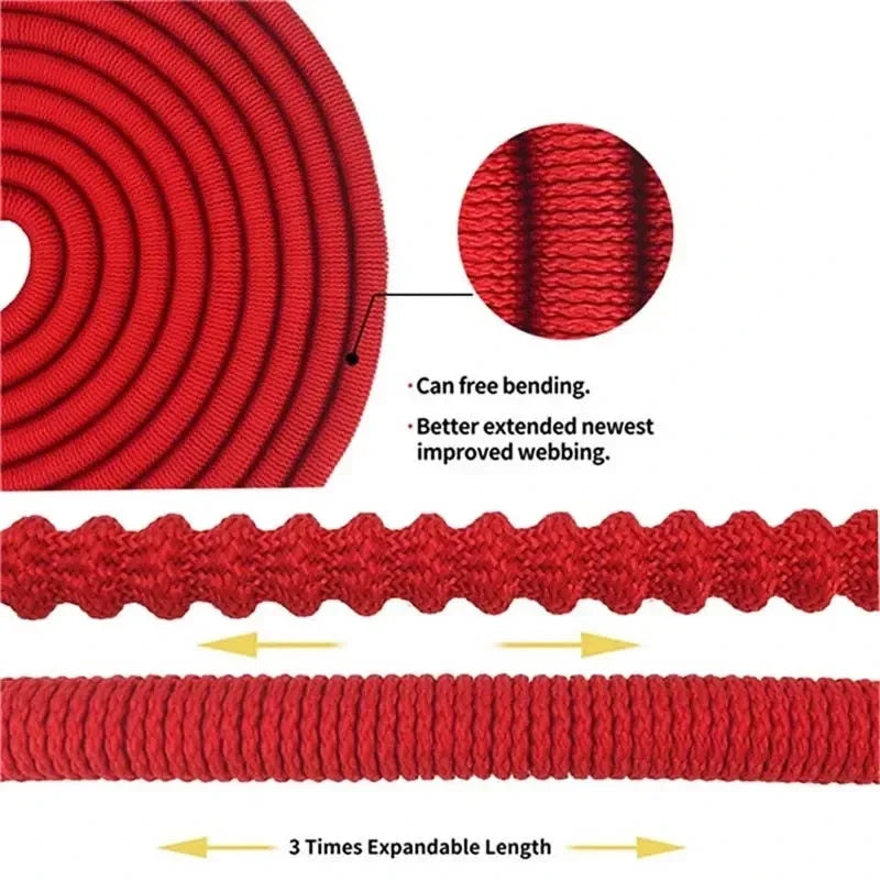 7.5-30M Expandable Magic Hose With 8 Patterns, High-Pressure Adjustable Water Gun, Garden Watering And Cleaning Tool