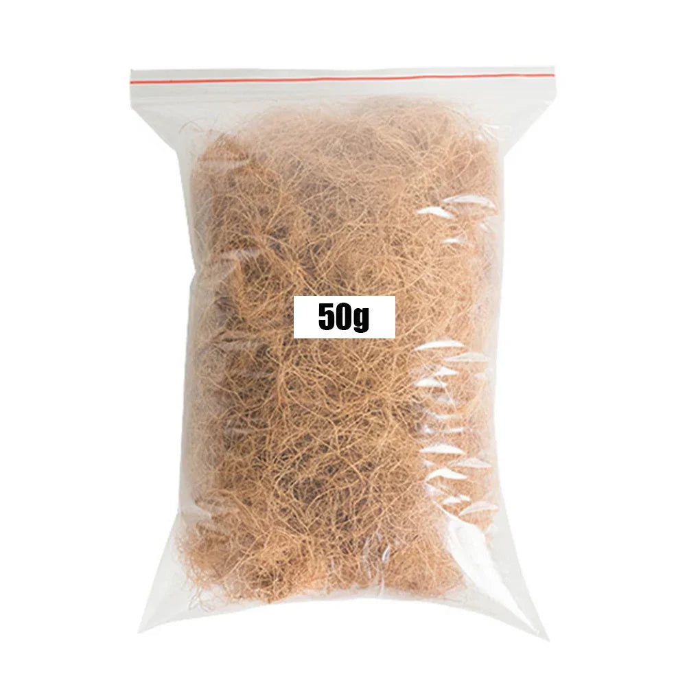 Natural Coconut Husk Fiber Flowerpot Cover Insect-proof Protect Garden Flower Plant Soil Keep Warm Reptile Bedding Bird Nest