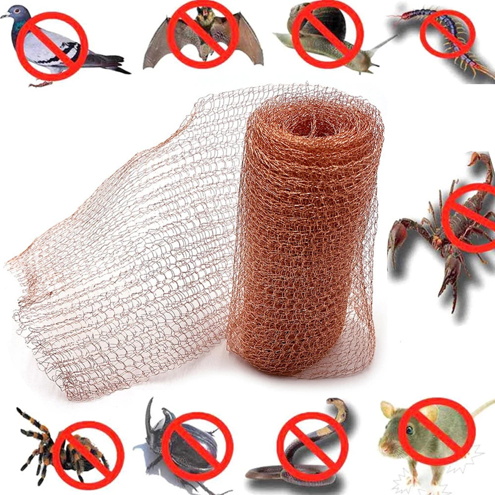 Copper Anti-Snail Wire Mesh Net Signal Shielding Net Wire Pest & Rodent Net Copper Mesh Garden Supplies 3/4/6/9/10/12/15m