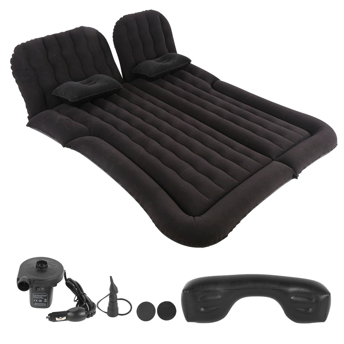 2 Types Car Travel Bed Multifunction Inflatable Travel Mattress PVC Flocking Soft Sleeping Rest Cushion for Car SUV Accessories