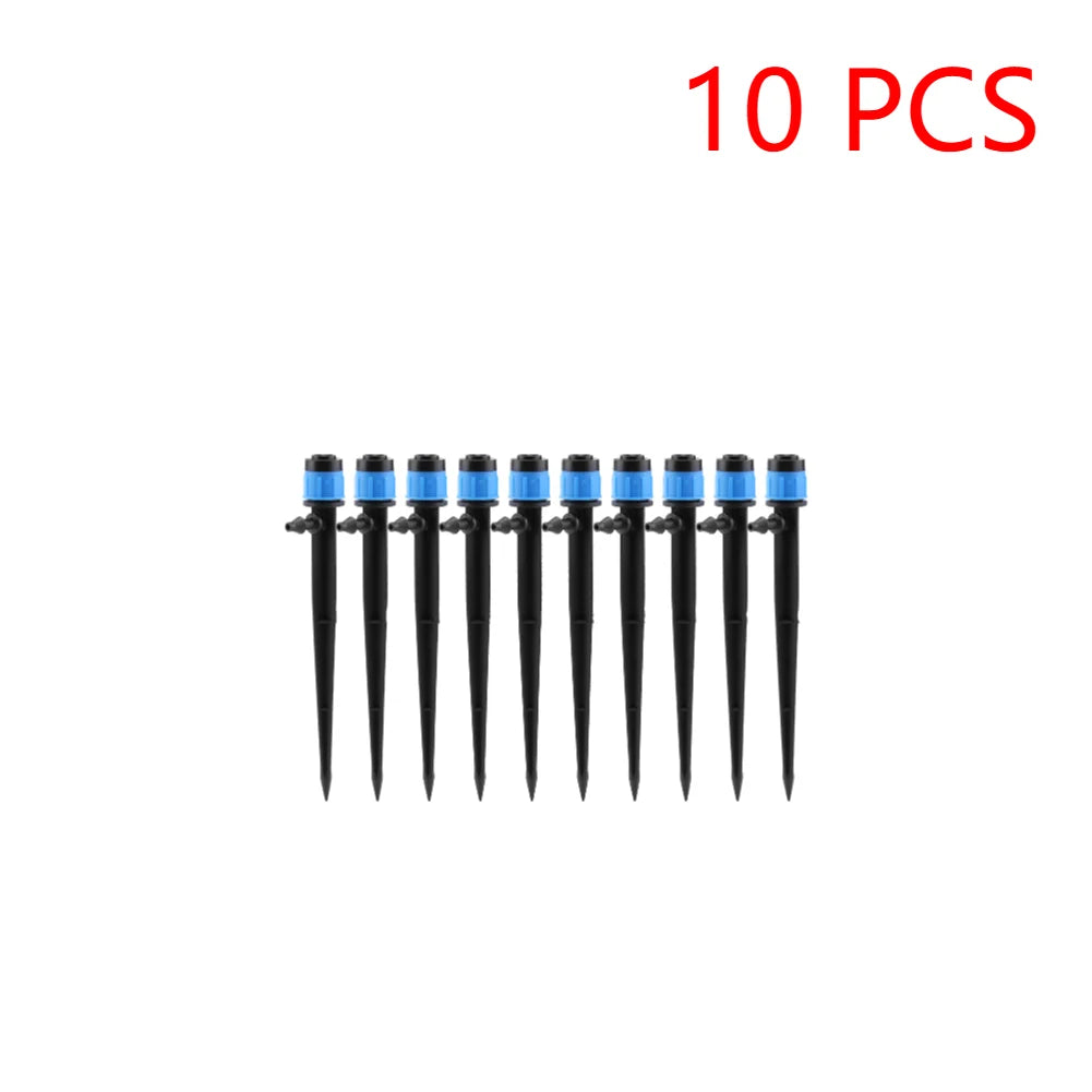 10-300Pcs Garden Micro Drip Irrigation 360 Degrees Rotating Nozzle Sprayer Sprinkler for 4/7" Hose Garden Plants Watering System