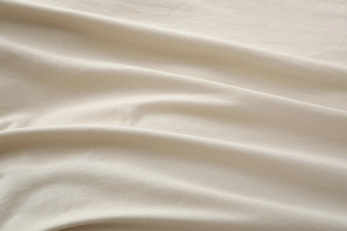 3-Piece Queen Duvet Cover Set in Solid Beige - Includes 1 Duvet Cover & 2 Pillow Shams, Comforter Not Included