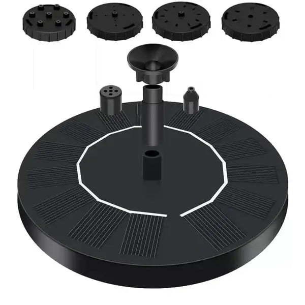 Solar Fountain Pump Floating Solar Panel Bird Baths Water Fountain with 4 Nozzles For Garden Outdoor Water Pool Pond Decor