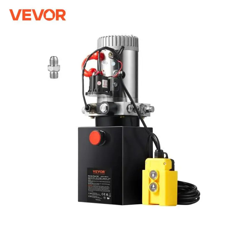 SucceBuy Hydraulic Pump 4/10/20 Quart Hydraulic Power Unit Single Acting Dump Trailer Pump DC 12V Hydraulic Pump for Car Lifting