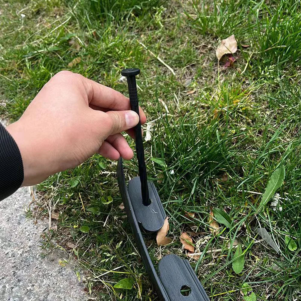 10m Flexible Plastic Lawn Edging with Ground Anchors Garden Edging Border for Outside Courtyard Buildings Fence Landscaping Flow