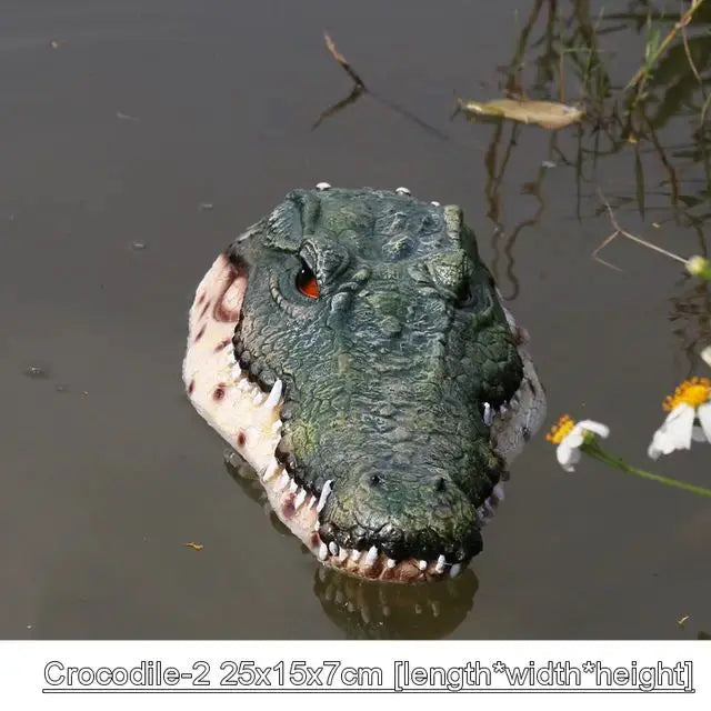 Outdoor Garden Pond Resin Floating Crocodile Hippo Scary Statue Creative Home Decoration For Garden Halloween Decor Ornament