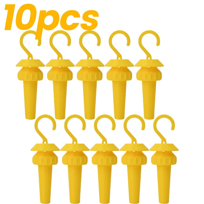 1/20pcs Garden Plastic Fruit Fly Trap Killer Anti Pest Insect Wasp Control Attracting Trapping Drosophila Hanging Trap Catcher