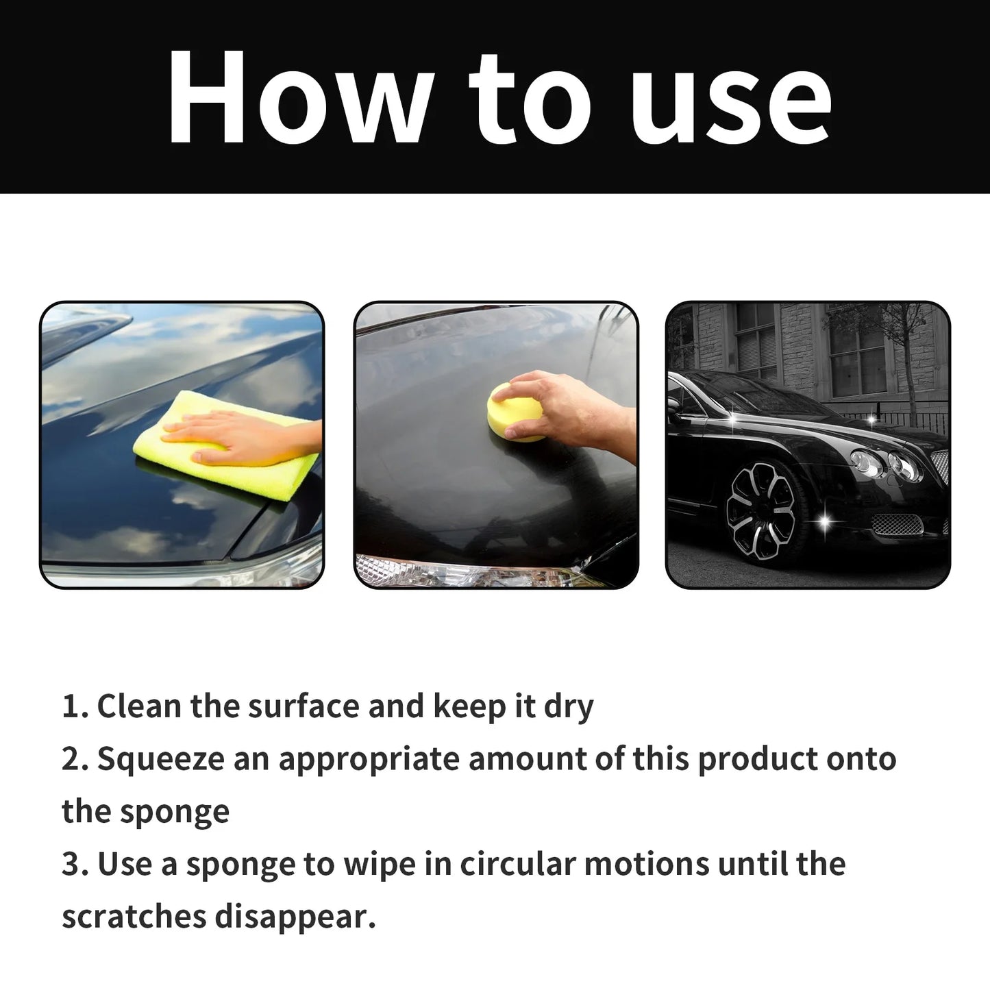 Graphene Car Scratch Remover & Repair Polish Wax - Enhance Shine & Protection | AlluCanFind
