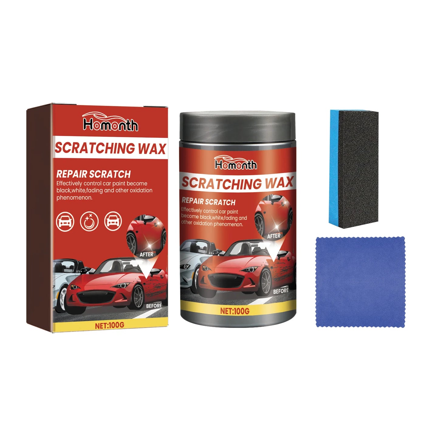 Popular Scratching Wax Repair & Moisturize Car Paint Improve Gloss Sustainable Scratch Remover Effective Car Scratch Removal Kit