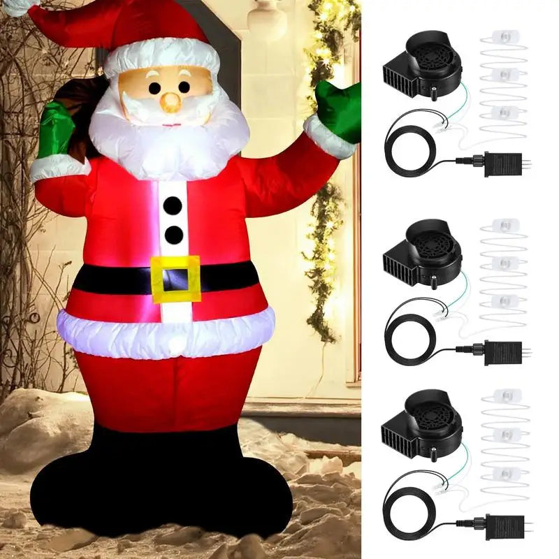 Inflatable Air Blower Portable Mini Air Blower With LED Light String Replacement Blower Fan for Halloween Xtmas Garden Decor