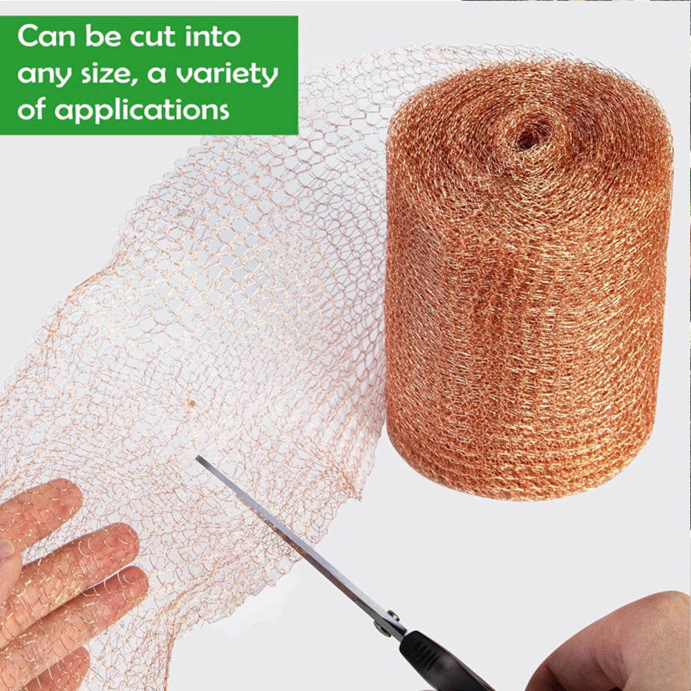 Copper Anti-Snail Wire Mesh Net Signal Shielding Net Wire Pest & Rodent Net Copper Mesh Garden Supplies 3/4/6/9/10/12/15m