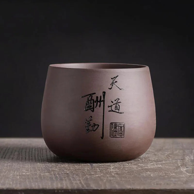 Chinese Style Purple Clay Flower Pot Orchid Plant Container Bonsai Vase Plant Pot with A Hole Home Garden Decor