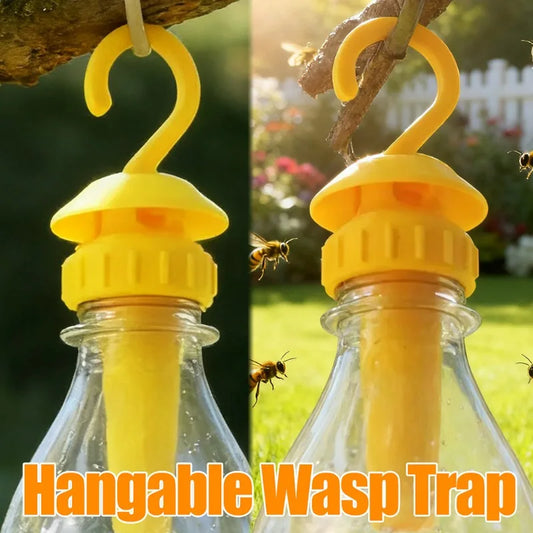 1/20pcs Garden Plastic Fruit Fly Trap Killer Anti Pest Insect Wasp Control Attracting Trapping Drosophila Hanging Trap Catcher