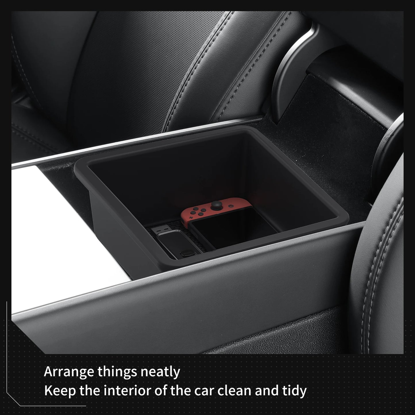 Smabee for Tesla Model Y Launch 2025 Juniper/Model 3 Highland Car Center Console Armrest Storage Box Tray Accessories Tidying
