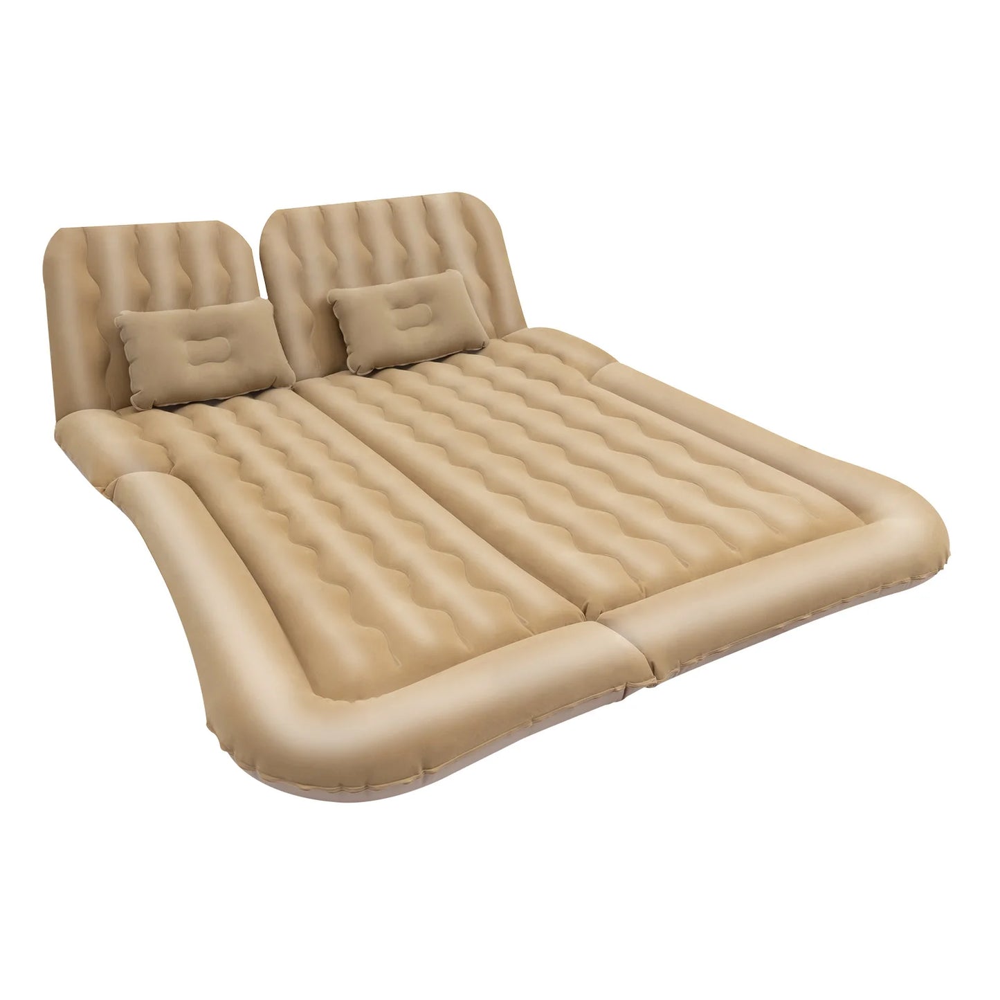 Inflatable Bed, Inflatable Mattress, Beige Mattress