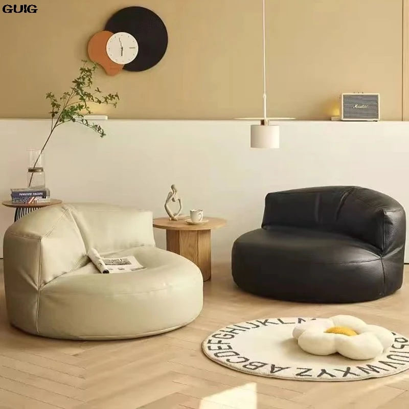GUIG Lazy Sofa Can Lie In The Family Living Room Balcony Small Apartment Beanbag Tatami Network Red Single Sofa Living Room