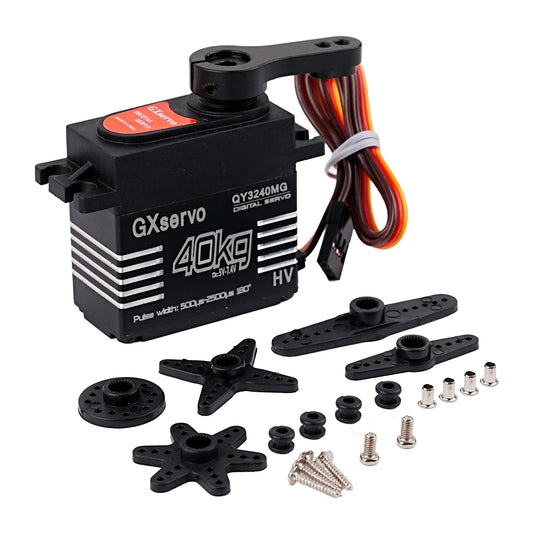 YP3240MG 40KG Digital Servo 5.0-7.4V High Torque Semi-Metal Gear IP67 Waterproof 180° for 1/8 1/10 TRX6 SCX10 RC Crawler